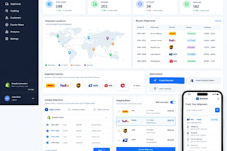 build shopify logistics, shipping and courier integration software