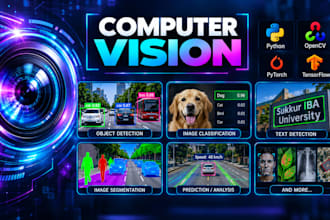 develop computer vision projects using python and opencv