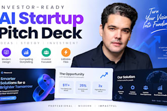 create ai pitch deck investor startup presentation saas