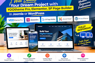 develop website with yootheme pro elementor sp page builder in joomla