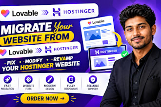 migrate clone lovable to hostinger revamp hostinger update fix hostinger website