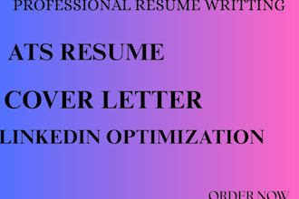 craft a professional resume cover letter and linked in