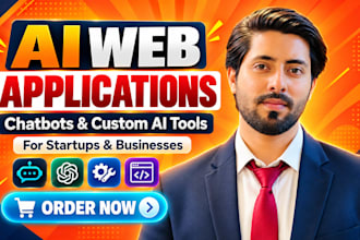 develop an ai web application for your startup