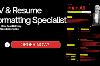 create, format, and redesign your CV or resume