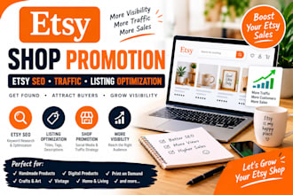do etsy shop promotion with etsy SEO to increase traffic and sales