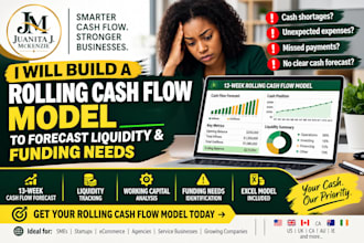 build a rolling cash flow model to forecast liquidity and future funding needs