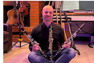 record professional real clarinet tracks for your project