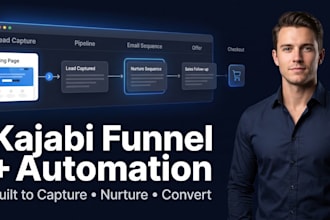 build your kajabi sales funnel, pipeline and email automation