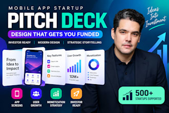 design a mobile app pitch deck for startup investors