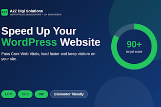speed up your wordpress website and fix core web vitals