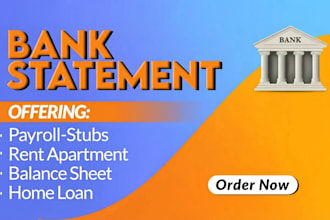 do bank statement bank statement work within 1 hours
