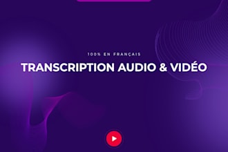 do professional french audio or video transcription