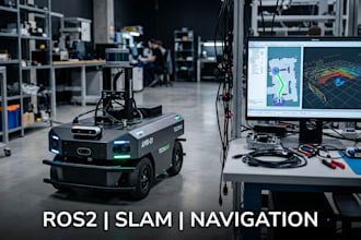 develop ros2 autonomous robot slam navigation gazebo moveit and robotics