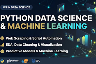 build python web scraping, data science, and machine learning solutions