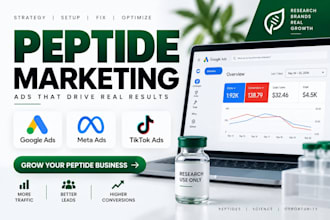 peptide marketing fix or setup peptide google ads meta ads peptide tiktok ads