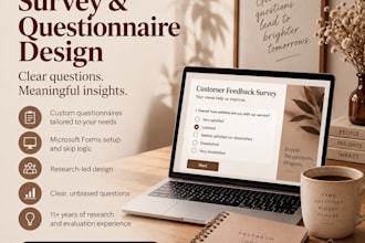 design a professional survey or questionnaire for your research