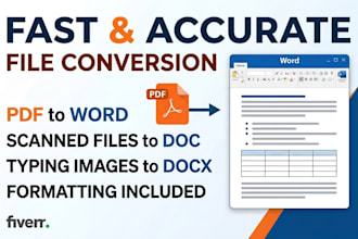 convert PDF or scanned images to word accurately