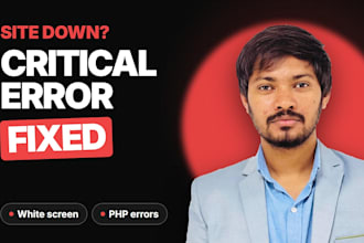 fix wordpress critical error, white screen or site down