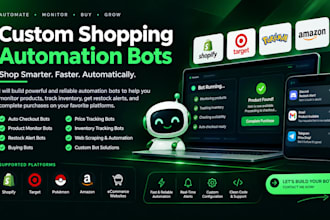 build shopify auto check out bot target bot pokémon bot buying bot amazon bot