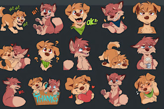 create furry telegram stickers discord sticker furry headshot nsfw furry sticker