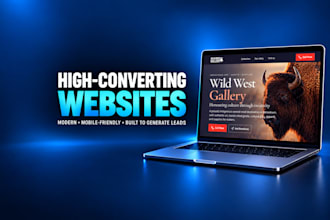 design a modern high converting website for your small business