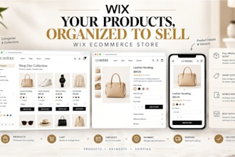 build wix ecommerce store with products, payments and shipping setup