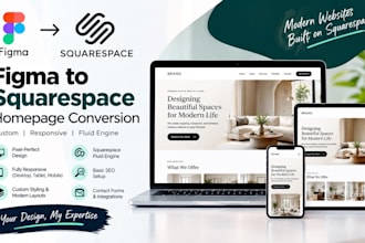 figma squarespace homepage conversion custom responsive fluid engine design