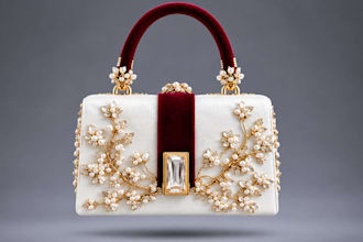 create luxury 3d handbag, purse, fashion accessory rendering for manufacturing