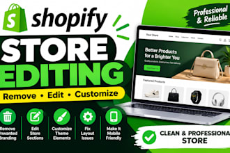 remove unwanted branding and customize your shopify store