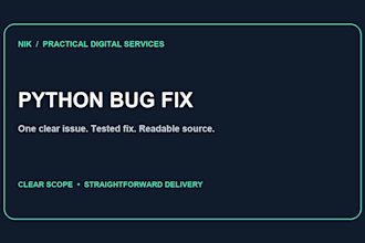 fix one bug in your python script