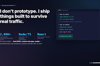 build a full stack web application