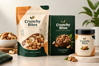 create premium and modern custom product packaging design