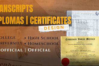 design college, homeschool, high school, university transcript and diploma certs