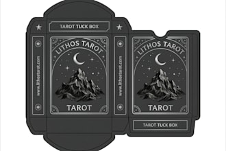 design card game box packaging rigid box, tuck box and print ready card deck box