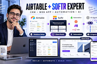do airtable database notion automation zapier crm softr webapp ai agents