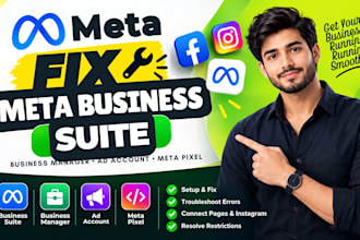 fix meta business suite and set up facebook ads
