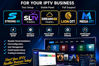 activate reseller panel strong8k, ott panel, tivione, b1g, dream4k,iptv rebrand