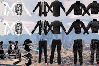 create fivem eup, custom clothing, ped models, character assets and uniform