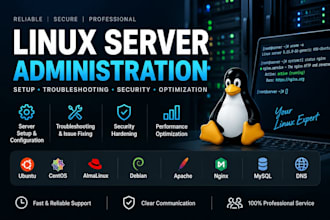 configure and troubleshoot networks, firewalls and linux servers