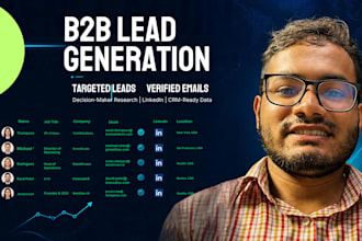 build targeted b2b lead lists with verified emails
