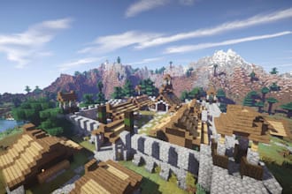 build custom minecraft city map server spawn lobby hub castle world city builder