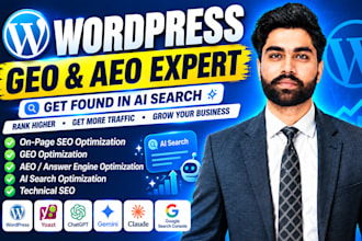 do wordpress on page technical SEO, aeo, GEO