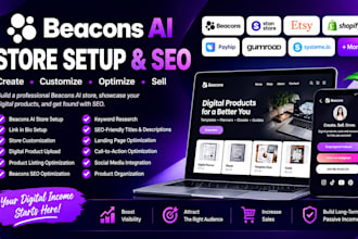 set up your beacons ai store and do beacons SEO