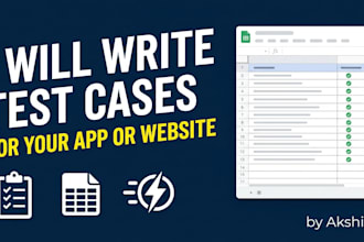 write professional test cases and test plans