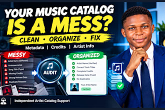 organize and fix your music metadata and release catalog