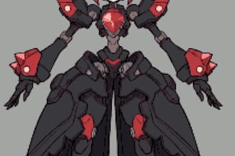 pixel art character design pixel game art, pixel art animation, 2d spritesheet