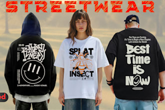 create professional streetwear clothing designs
