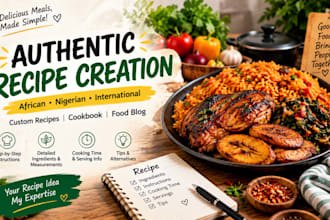 create authentic african, nigerian and international recipes