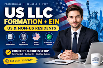 do US llc registration, llc formation, ein and boi setup