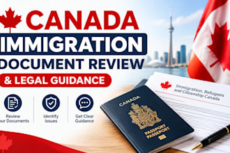review your canada  immigration documents and provide legal guidance